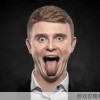 咬舌头的表情包，男人发吐舌头的表情代表